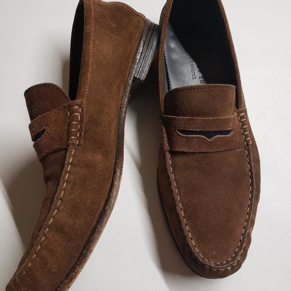 To Boot New York Men's Suede Leather Penny Loafers 9.5